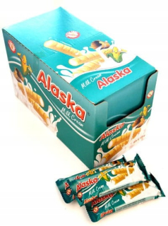 Kukuričné trubice s mliečnym krémom Aljašky 48 ks