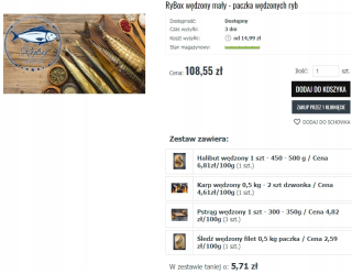 Rybox Malý balíček údených rýb najvyššej kvality