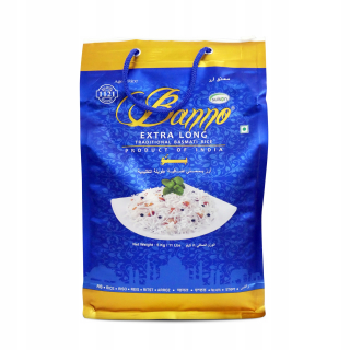 Rice Basmati Extra dlhá 5kg Banno Rice 100% Kvalita
