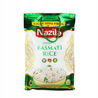 Basmati Premium 5kg Rice (+ 500G zadarmo) Nazika