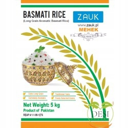 Basmati Rice Zaik Mehk Extra dlhá 5kg