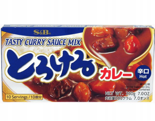 Japonska kuchyňa - S & B TORKOKA CURRY JAPONSKÉ AKUTIVE 10PCS. 200g