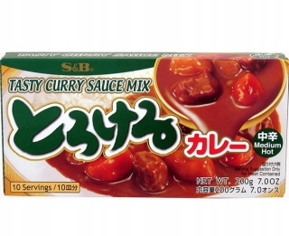 Japonska kuchyňa - S & B Toroker Curry Japonce St. ostré 10 p.
