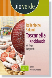 Toscanell Salami s cesnakovými plátkami BIO 80 G - B