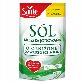Sante Sea Salt Jodow.z Potasem 350g-10ks