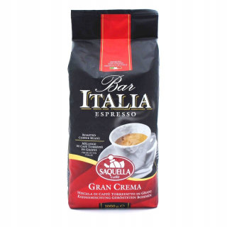 Zrnková káva -  Saquella Espresso Bar Italia Gran Crema 1 kg
