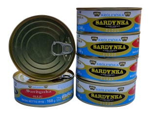 ROYALSKÝ SARDÍN VO VLASTNEJ OMÁČKE S OLEJOM 6x240g