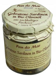 Sardines vyprážané v bio olivovom oleji 220 g Pan