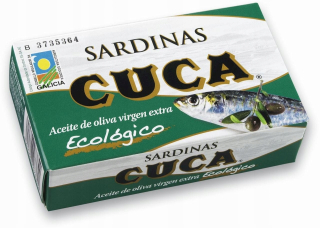 Sardinky v bio olivovom oleji 120 g - CUCA