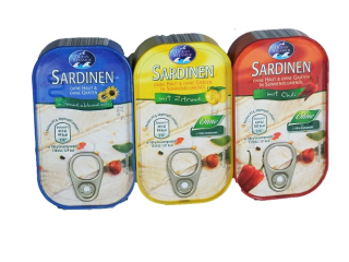 SARDINE v oleji z NEMECKA SARDINE FILLET Set 3