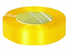Veľkonočná dekorácia - Satin stuha žltá stuha luky 25 mm 32 m