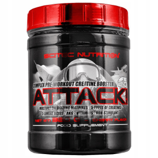 SCITEC útok 2.0 320g Pre cvičenie 5 Kreatín AAKG