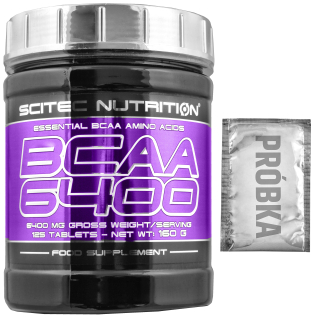 Aminokyseliny - SCITEC BCAA 6400 125tab.-Aminokyseliny + Vzorka ZDARMA