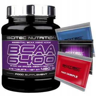 Aminokyseliny - SCITEC BCAA 6400 375 Tabs Rozvetvené aminokyseliny