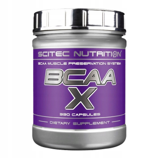 Aminokyseliny - SCITEC BCAA X 330cap SILNÉ POUŽITÉ Aminokyseliny