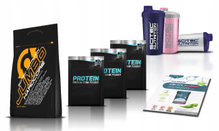 Gainer - SCITEC JUMBO HARDCORE 6120G + Shaker + Shaker + Katalóg