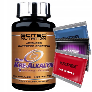 Kreatín - SCITEC MEGA KRE-ALKALYN 80 Kreatín Max Svalová sila