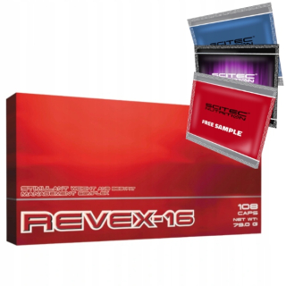 Spaľovač tuku - SCITEC Revex 16 108 čiapky Silný spaľovač tuku