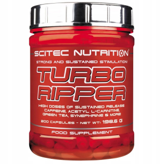 Spaľovač tuku - SCITEC Turbo Ripper 200caps Kofeín Redukcia EGCG