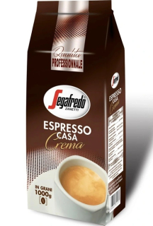 Zrnková káva - Kávové zrná SEGAFREDO CASA CREMA 1kg FV