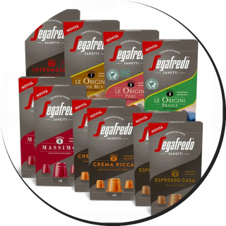 Kávové kapsule - Kapsuly Segafredo pre Nespresso Mix Flavors 100 ks