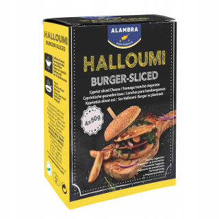 Halloumi syr na grilovaných alambra plátky na burger)