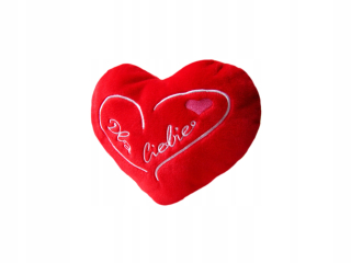 Darček na Valentína - Srdcová plyšová výšivka pre vás valentínsky maskot