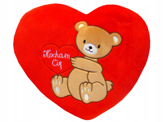 Darček na Valentína - Valentínsky vankúšik srdce 25 x 37 cm