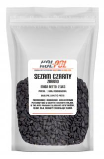 Japonska kuchyňa - ČIERNY SEZAM 2,5 kg Prírodné zrno sushi