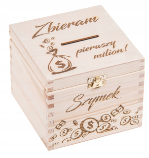 Piggy Bank First Million Darčeková Rytec Name