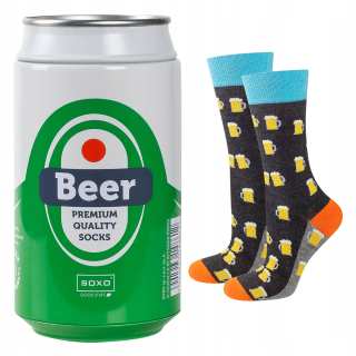 Pánske ponožky SOXO Funny darček pivo