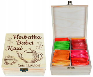 Box na čaj box s darčekom rytca