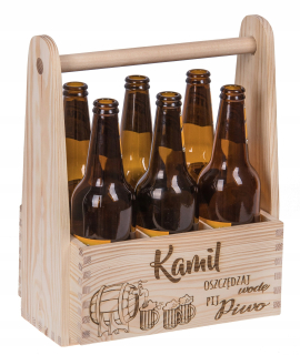 Pivo box Carrier darček k narodeninám rytec !!