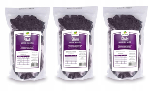 Sušené ovocie - SUŠENÉ SUŠIČKY 3 x 1 kg BEZ ČISTÝCH ČERSTVÍ sada