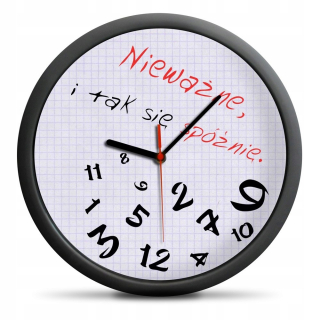 Vtipné nástenné hodiny pre beeled darček