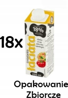 Pinted Cream 18% UHT 250ml Mlekpol 18x