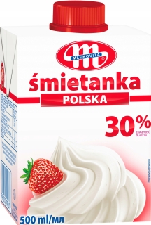 POĽSKÝ KRÉM MLEKOVITA 30% UHT 500ml X 6 KUSOV