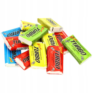 Mäkká bublina guma guma Turbo balenie 100ks