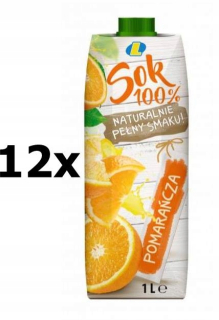 Pomarančový džús 100% FORTUNA Lewiatan 12 x 1L KRT