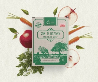 Juice reliéfne Apple-Carrot 3L Apple NFC