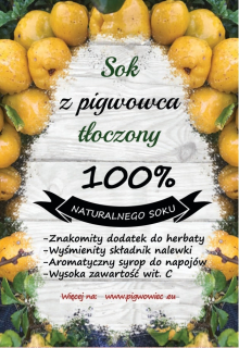 Čerpacia šťava Quince 100% Ovocie žiadne quince 3l