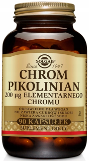 Spaľovač tuku - Solgar Chrome Picolinian 90K Reduction chudnutie