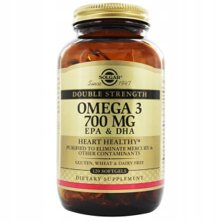 Solgarová dvojitá sila omega 3 700mg 120c omega-3