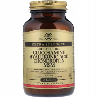 Ochrana kĺbov -  Solgar Glukozamín Hyaluronic Chondroitin MSM 60TA