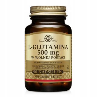 Aminokyseliny - SOLGAR GLUTAMÍN 500mg 50cap AMINOKYSELINY GLUTAMÍN