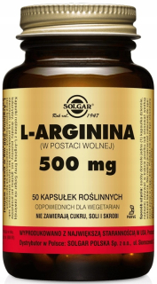 Aminokyseliny - Solgar L-Arginine 500 mg 50K vo voľnej forme