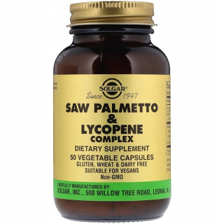 Testosterón - Solgar Saw Palmetto Lycopene 50VC Palma Sabałowa