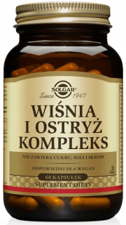 Ochrana kĺbov -  Solgar Cherry a vonkajší komplex 60K protizápalový