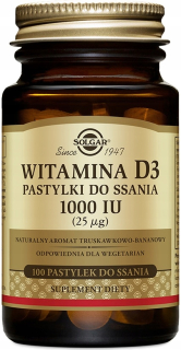 Solgar Vitamín D3 1000 IU 100 Sacie pilulky