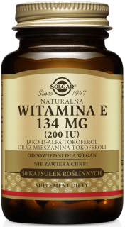 SOLGAR VITAMÍN E PRÍRODNÝ 134mg 200 IU 50k STRES